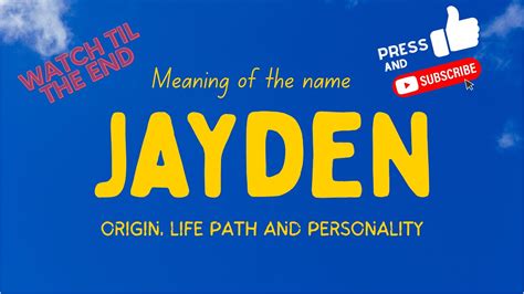 jayden signification islam|Prénom Jayden